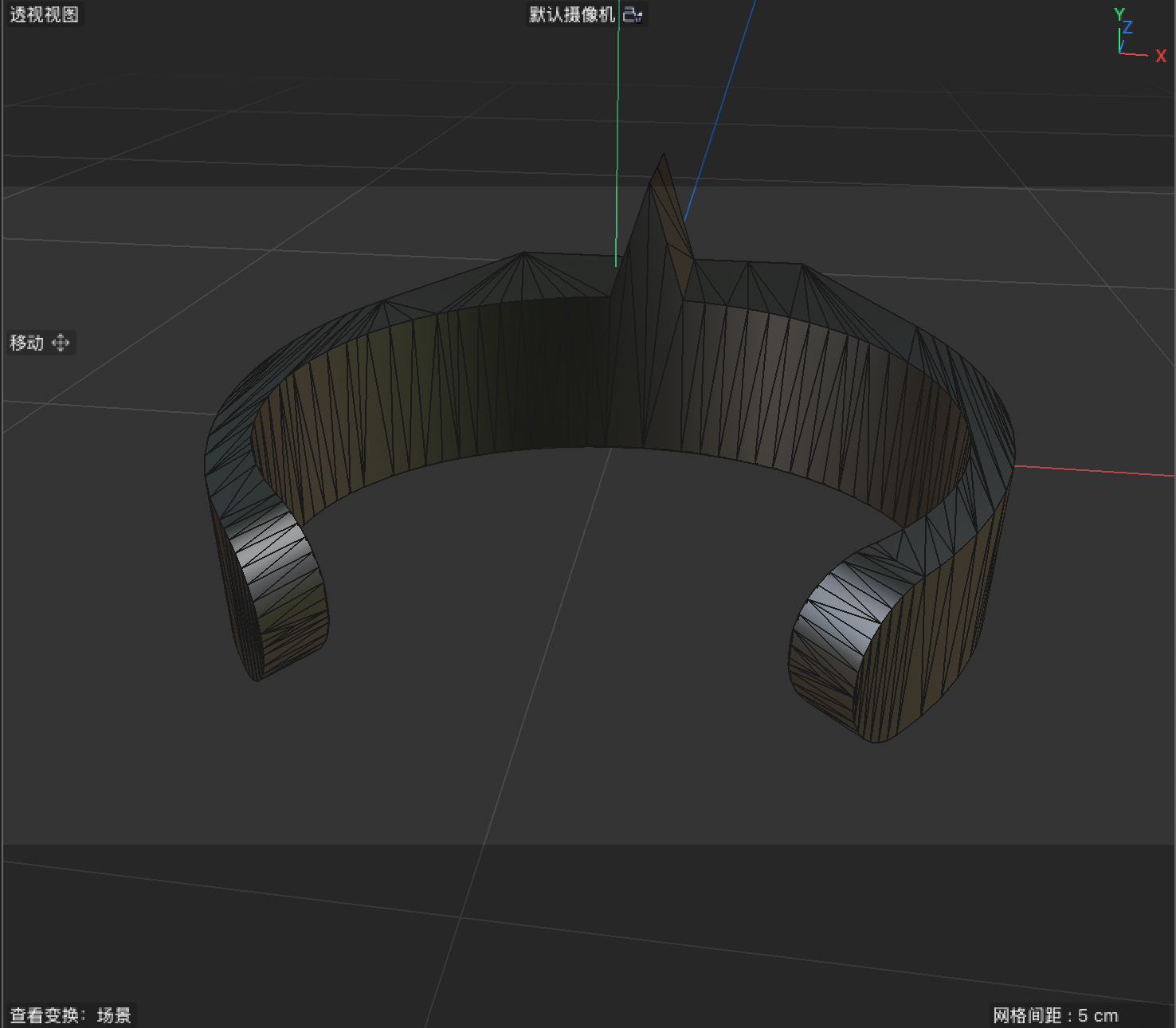 Ring model with added material