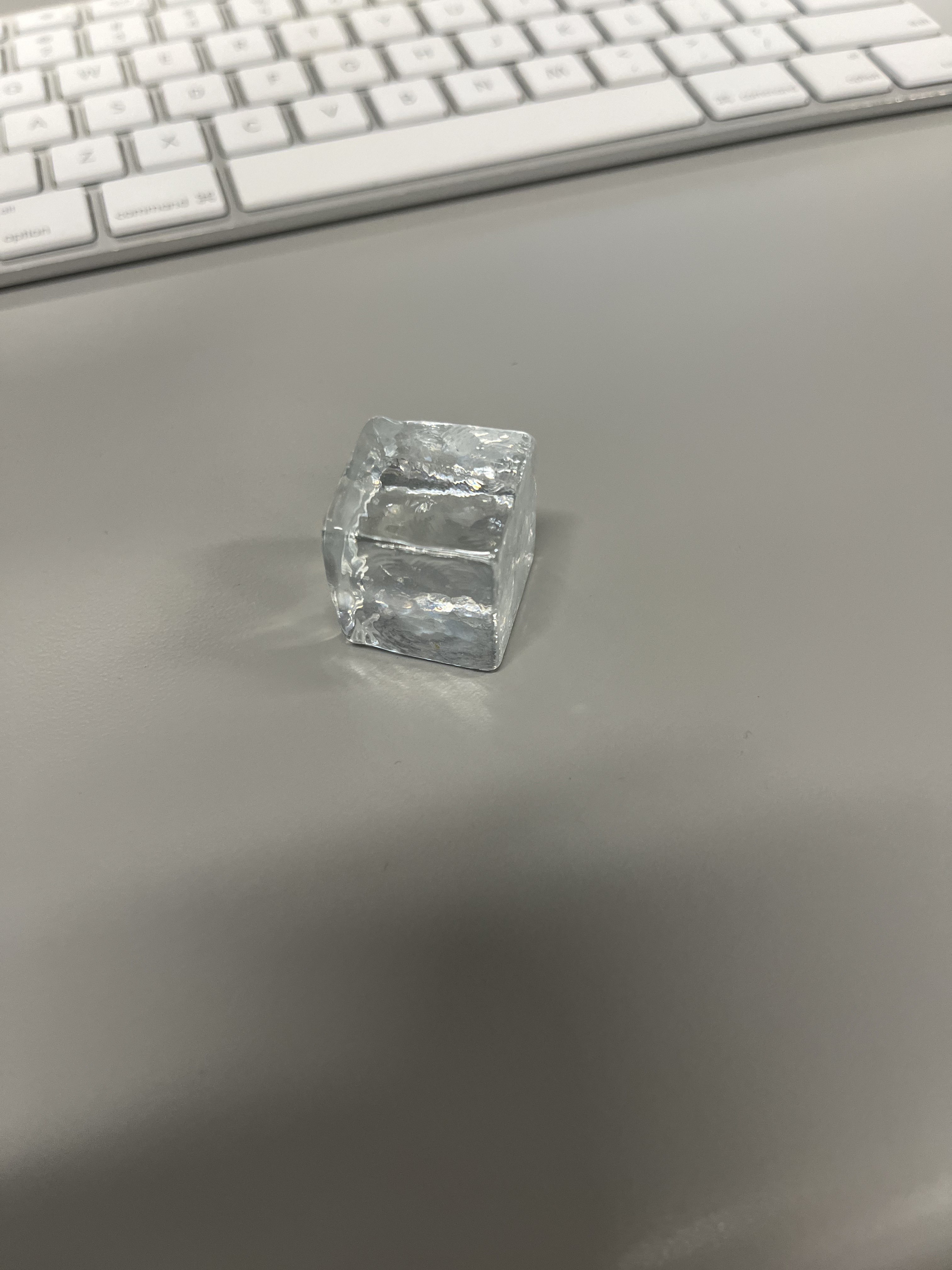 Glass Cube<br>Descriptives: Transparent, smooth, cube-shaped.<br>Material State: refined, processed<br>Material Plasticity: rigid<br>Material Use: decoration piece, display material, teaching/experiment tool <a href='https://www.youtube.com/embed/tgbNymZ7vqY' target='_blank'><p>Project Video Link</p></a>