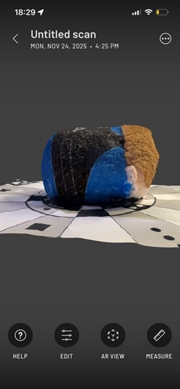 Scanned Object: Character Plush Toy Perspective 1