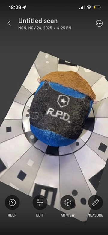 Scanned Object: Character Plush Toy Perspective 2