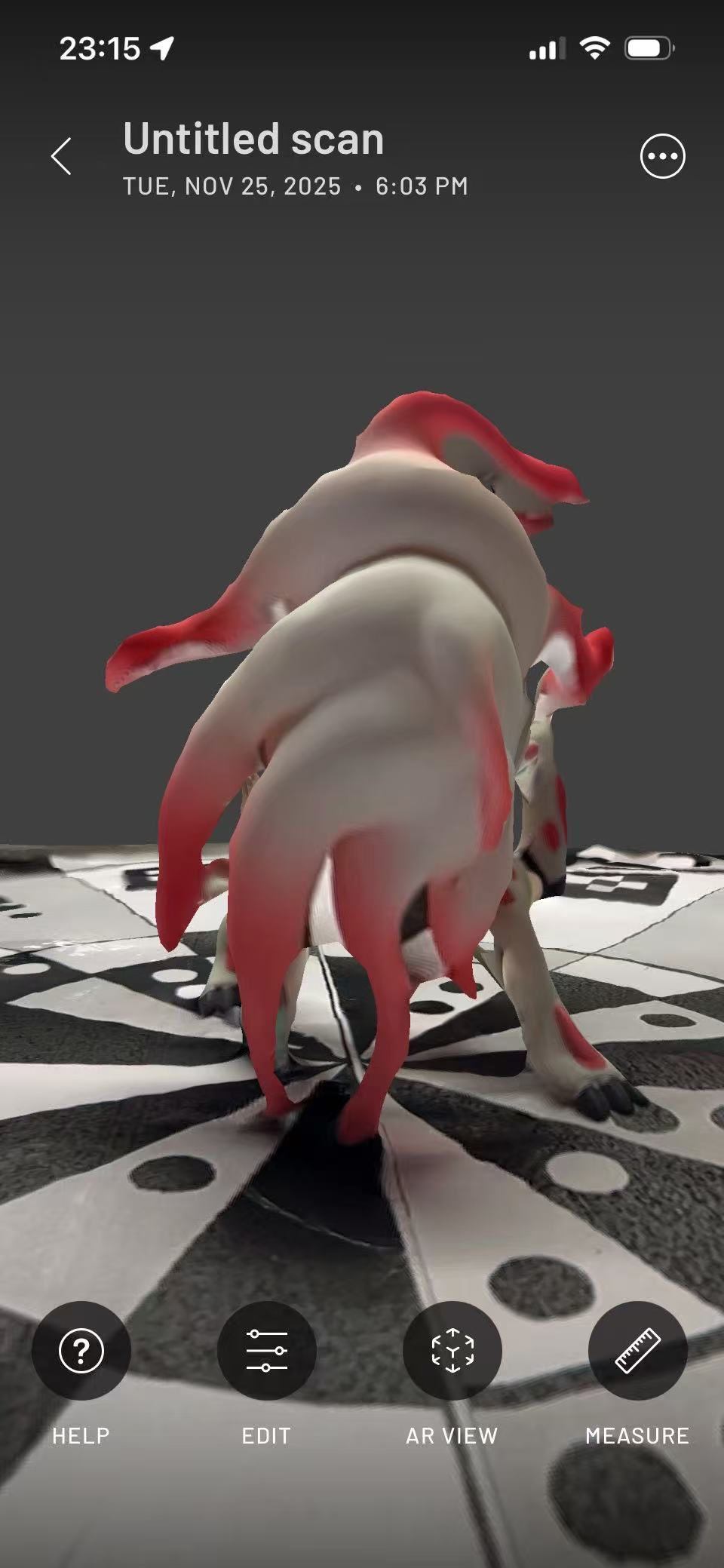 Object successfully scanned: Deck box perspective 1