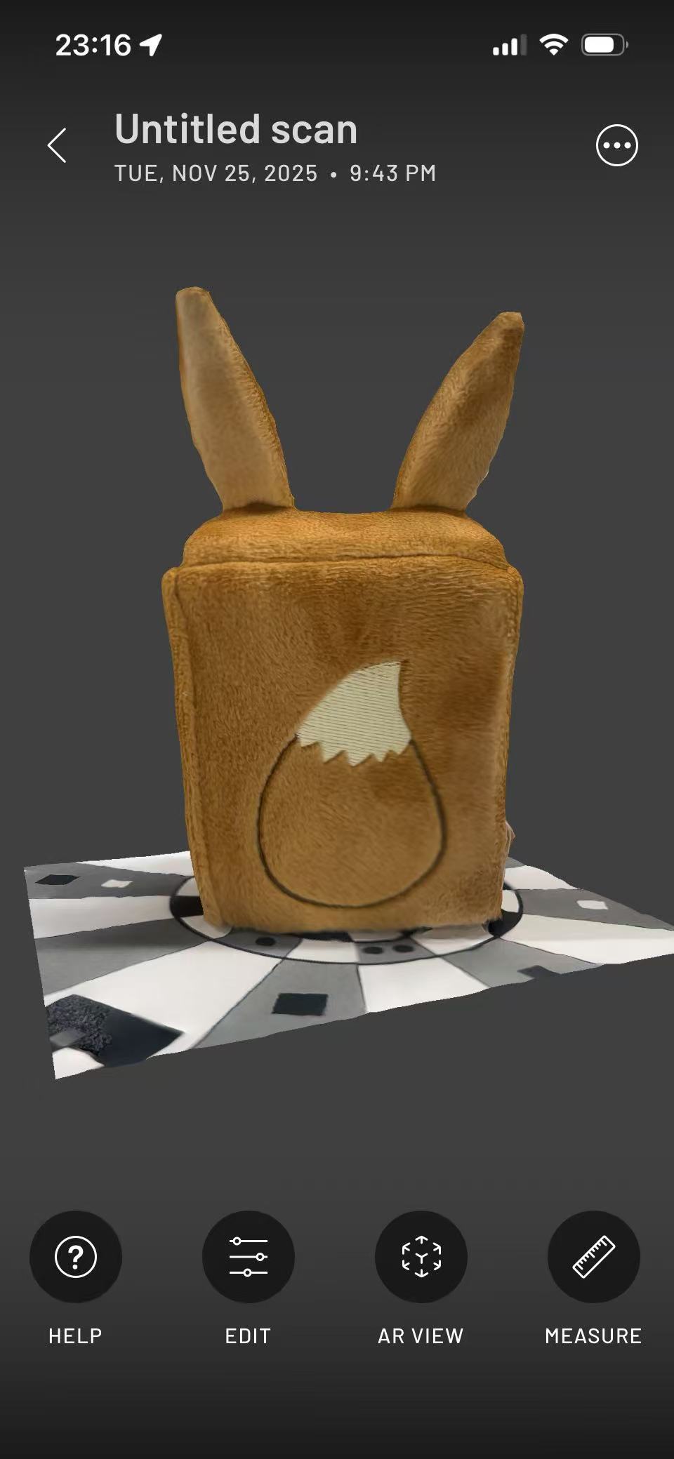 Object successfully scanned: Deck box perspective 5